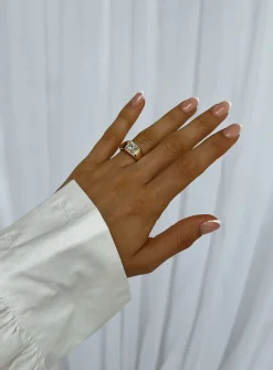 Princess Polly Cecca Ring  Gold Clearance