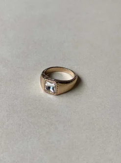 Princess Polly Cecca Ring  Gold Clearance