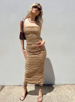 Princess Polly Cecile Maxi Skirt  Beige Online