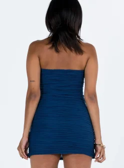 Princess Polly Cecile Strapless Mini Dress  Blue Best Sale