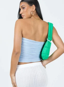 Princess Polly Cecile Strapless Top  Blue Cheap