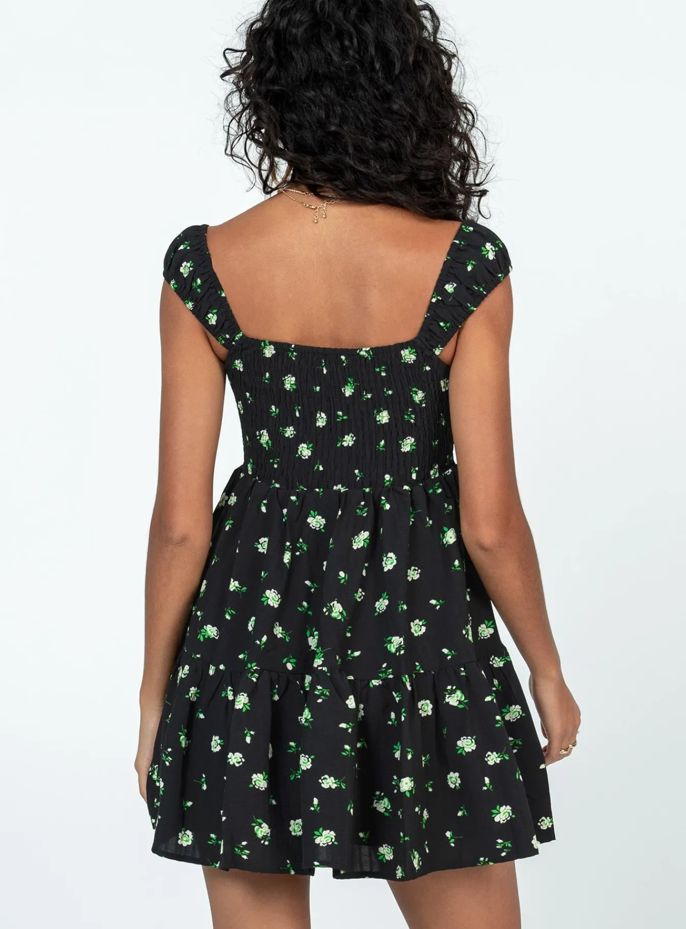 Princess Polly Cedarwood Mini Dress/ Floral Black Online
