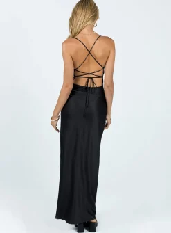 Princess Polly Celena Maxi Dress V Black Cheap