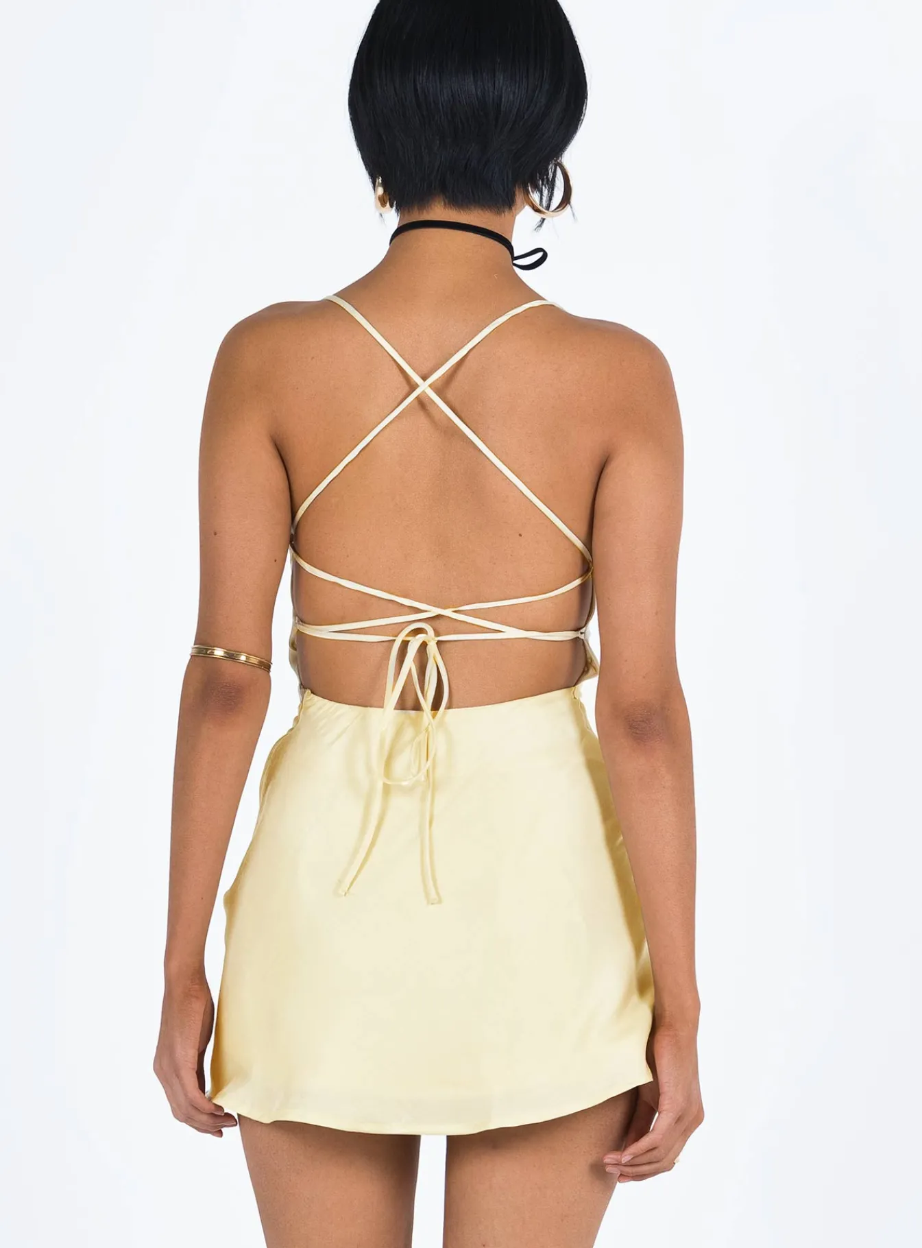 Princess Polly Celena Mini Dress Yellow Outlet