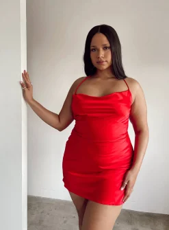 Princess Polly Celena Mini Dresscurve   Red Fashion