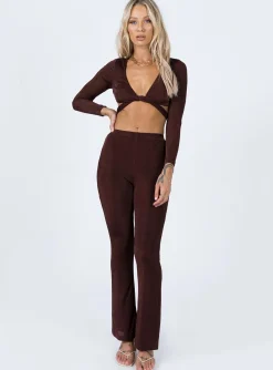 Princess Polly Celeste Set Brown Cheap