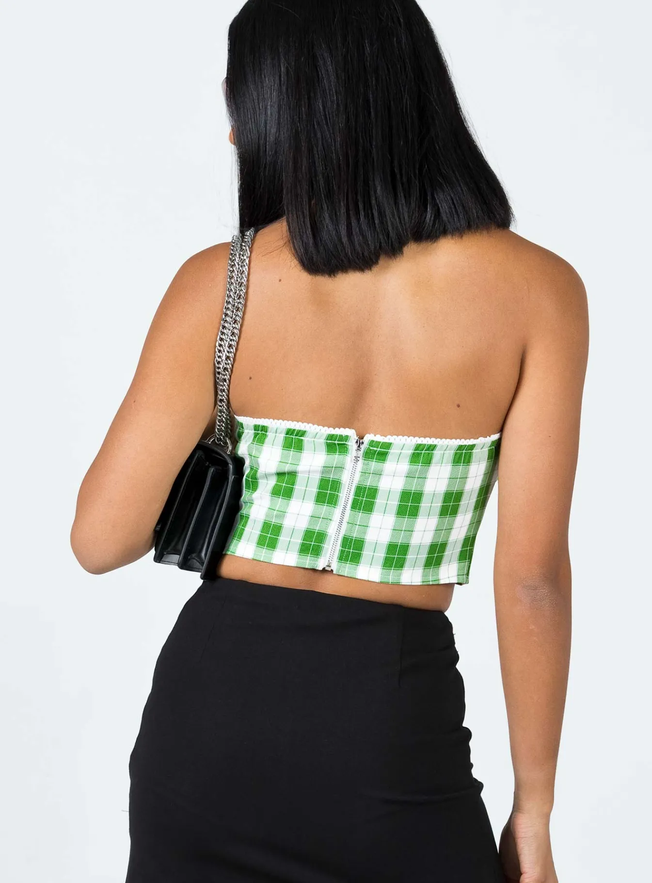 Princess Polly Celestia Strapless Top Green Discount
