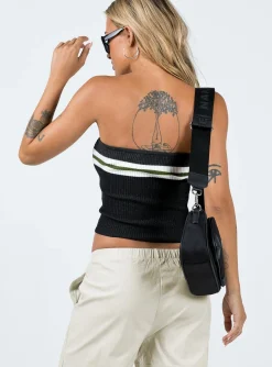 Princess Polly Cello Racing Tube Top  Slate Flash Sale