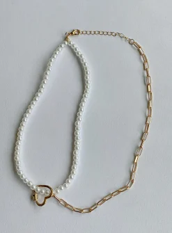 Princess Polly Centennial Heart Necklace  Gold Fashion