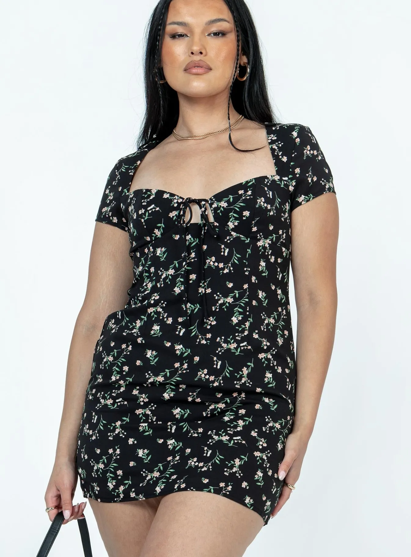 Princess Polly Centennial Mini Dressfloral Black Shop