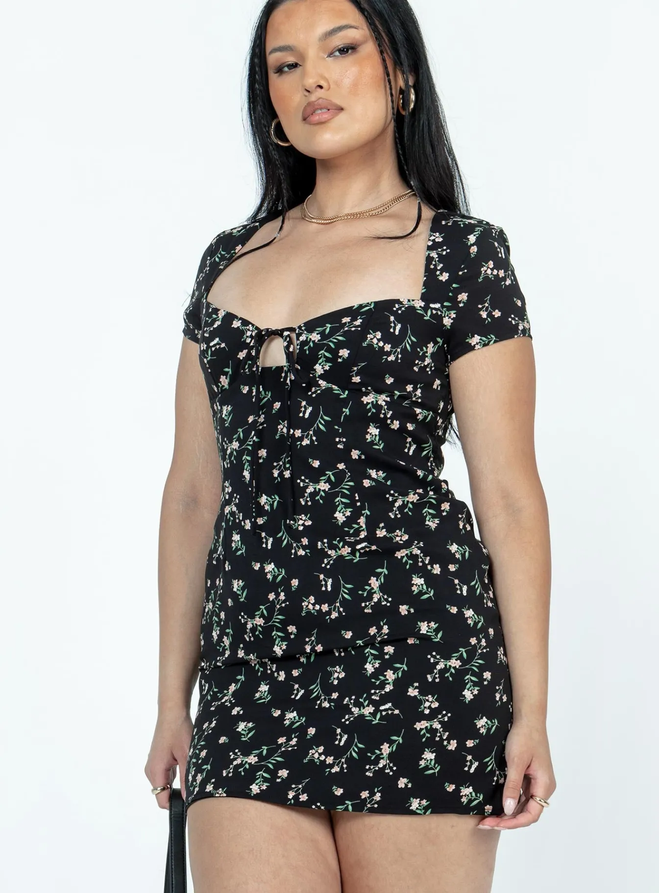 Princess Polly Centennial Mini Dressfloral Black Shop