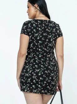 Princess Polly Centennial Mini Dressfloral Black Shop