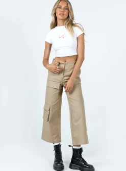 Princess Polly Cepora Pants  Beige Discount