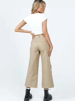Princess Polly Cepora Pants  Beige Discount