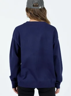 Princess Polly Chad Knit Sweater Navy Flash Sale