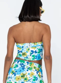 Princess Polly Chadwick Topfloral   Blue Sale