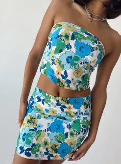 Princess Polly Chadwick Topfloral   Blue Sale