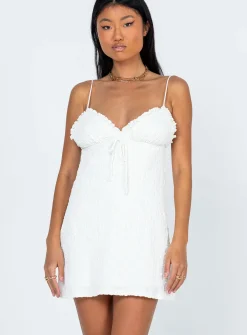 Princess Polly Chains Of Love Mini Dress White New