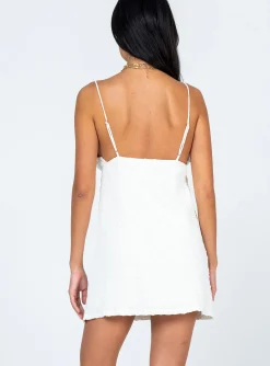 Princess Polly Chains Of Love Mini Dress White New