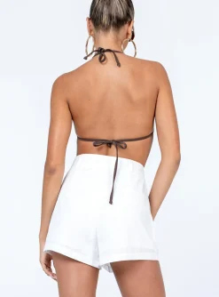 Princess Polly Chanlina Shorts White New