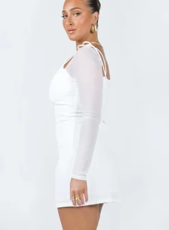 Princess Polly Charla Mini Dress  White Shop