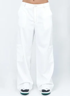Princess Polly Charlize Pants  White Flash Sale