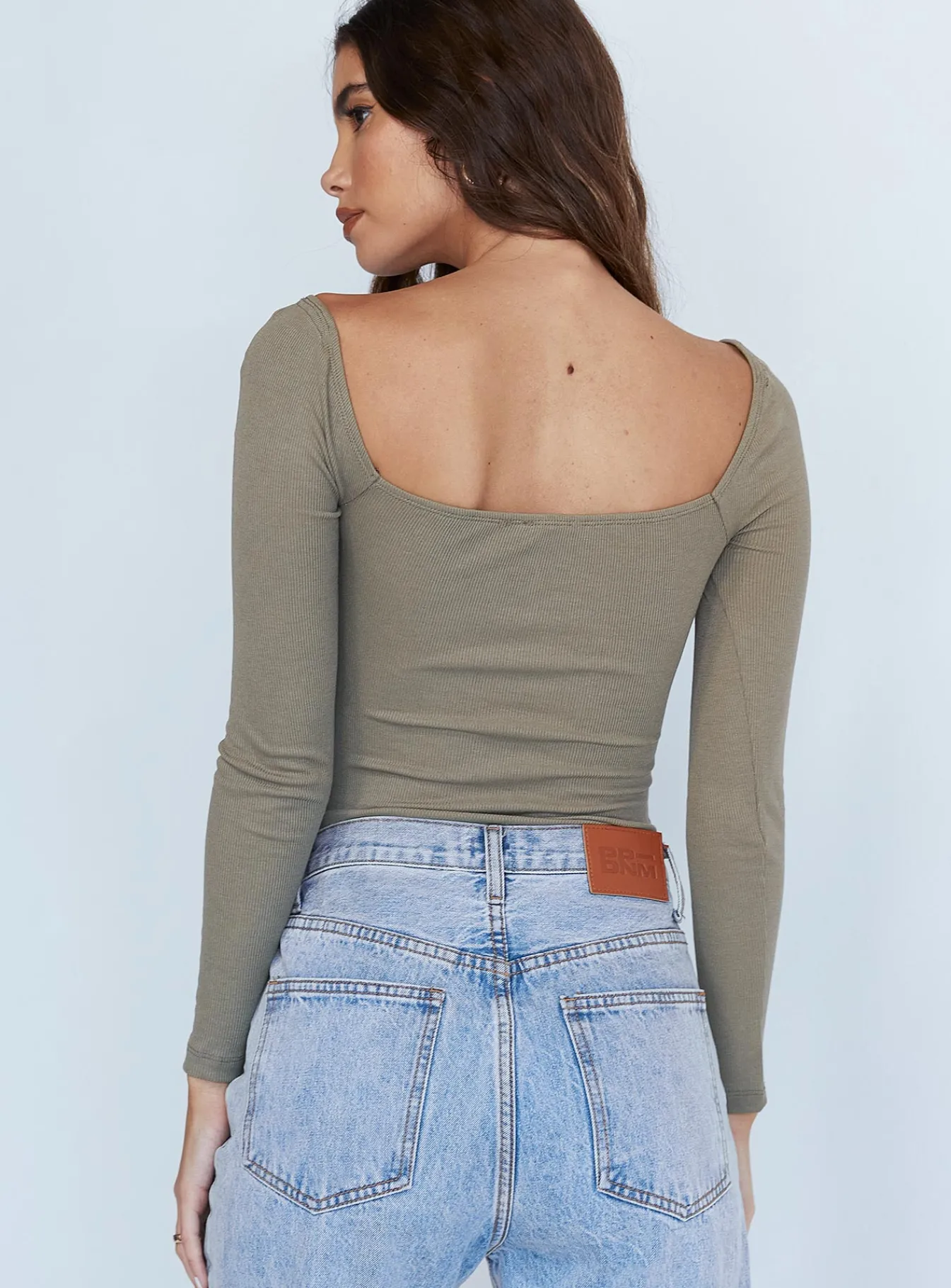 Princess Polly Charlotte Bodysuit Khaki Flash Sale