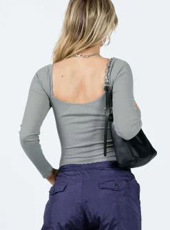 Princess Polly Charlotte Bodysuit  Grey New