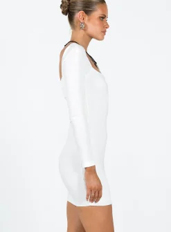 Princess Polly Charlotte Mini Dress  White Hot