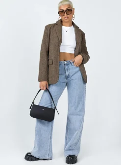 Princess Polly Charter Blazer  Brown Outlet