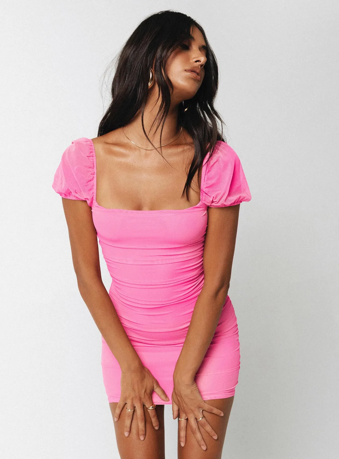 Princess Polly Charvi Mini Dress Pink Fashion