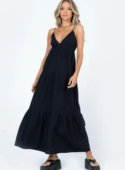 Princess Polly Chelsea Maxi Dress  Black Discount