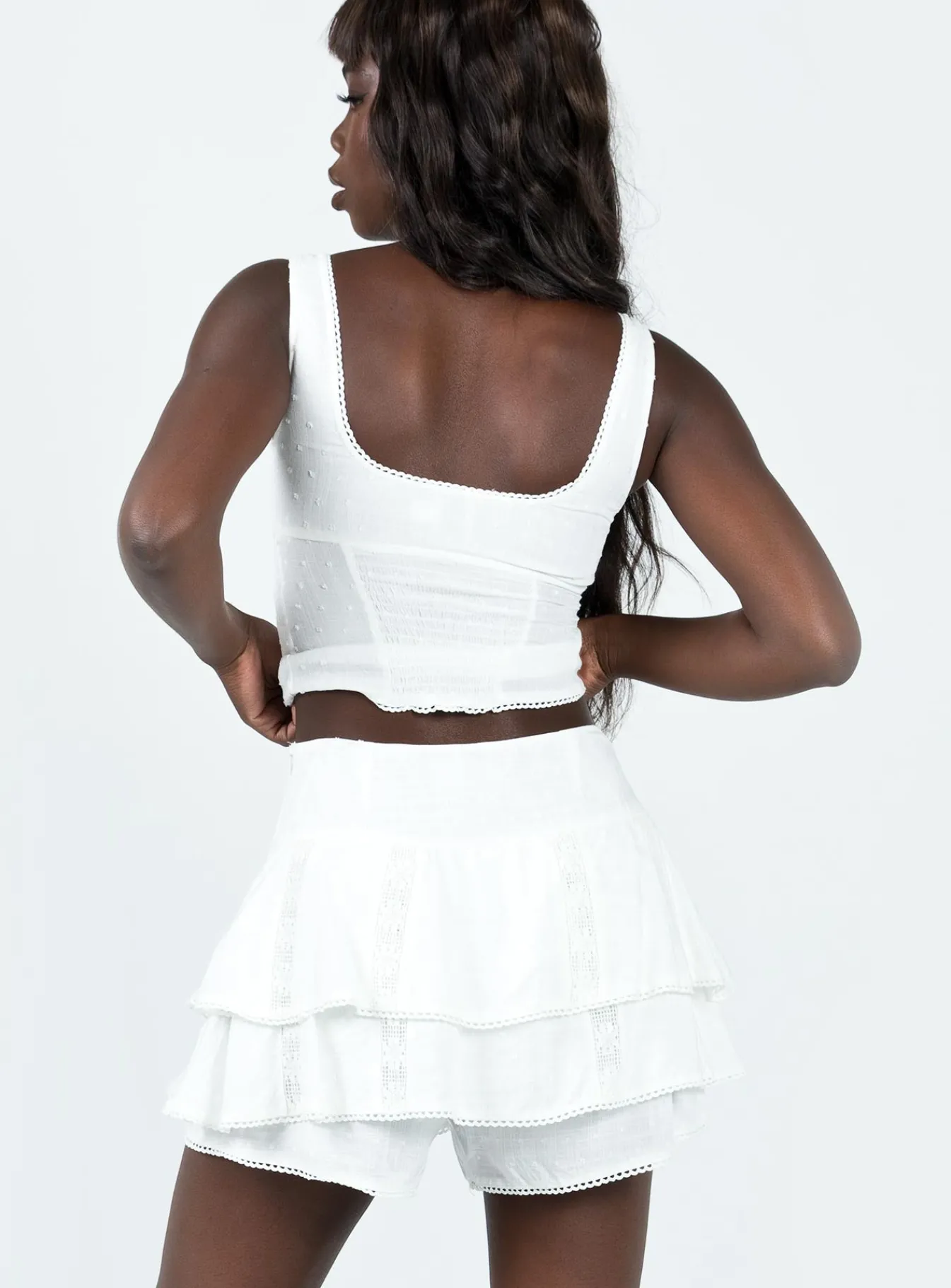 Princess Polly Cheyla Shorts Ivory Cheap