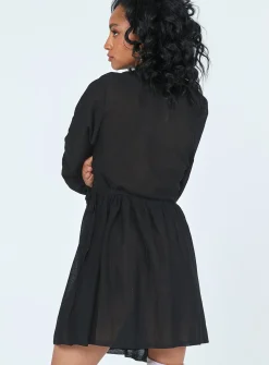 Princess Polly Chiara Mini Dress  Black Cheap