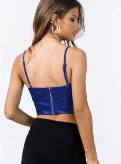 Princess Polly Chissick Top  Blue Fashion