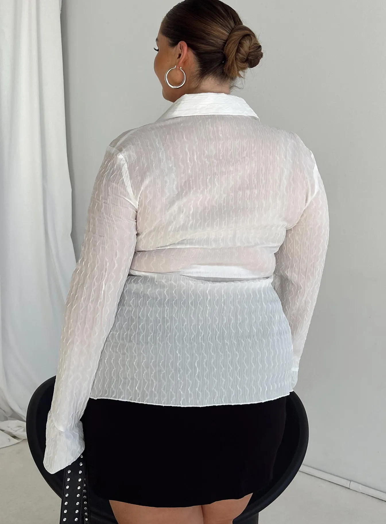 Princess Polly Chrisley Shirtcurve White Clearance