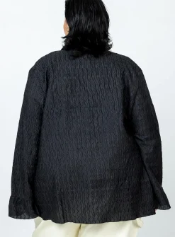 Princess Polly Chrisley Shirtcurve   Black Shop