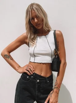 Princess Polly Christa Top  White Hot