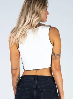 Princess Polly Christa Top  White Hot