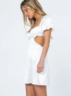 Princess Polly Cindi Mini Dress  White Discount