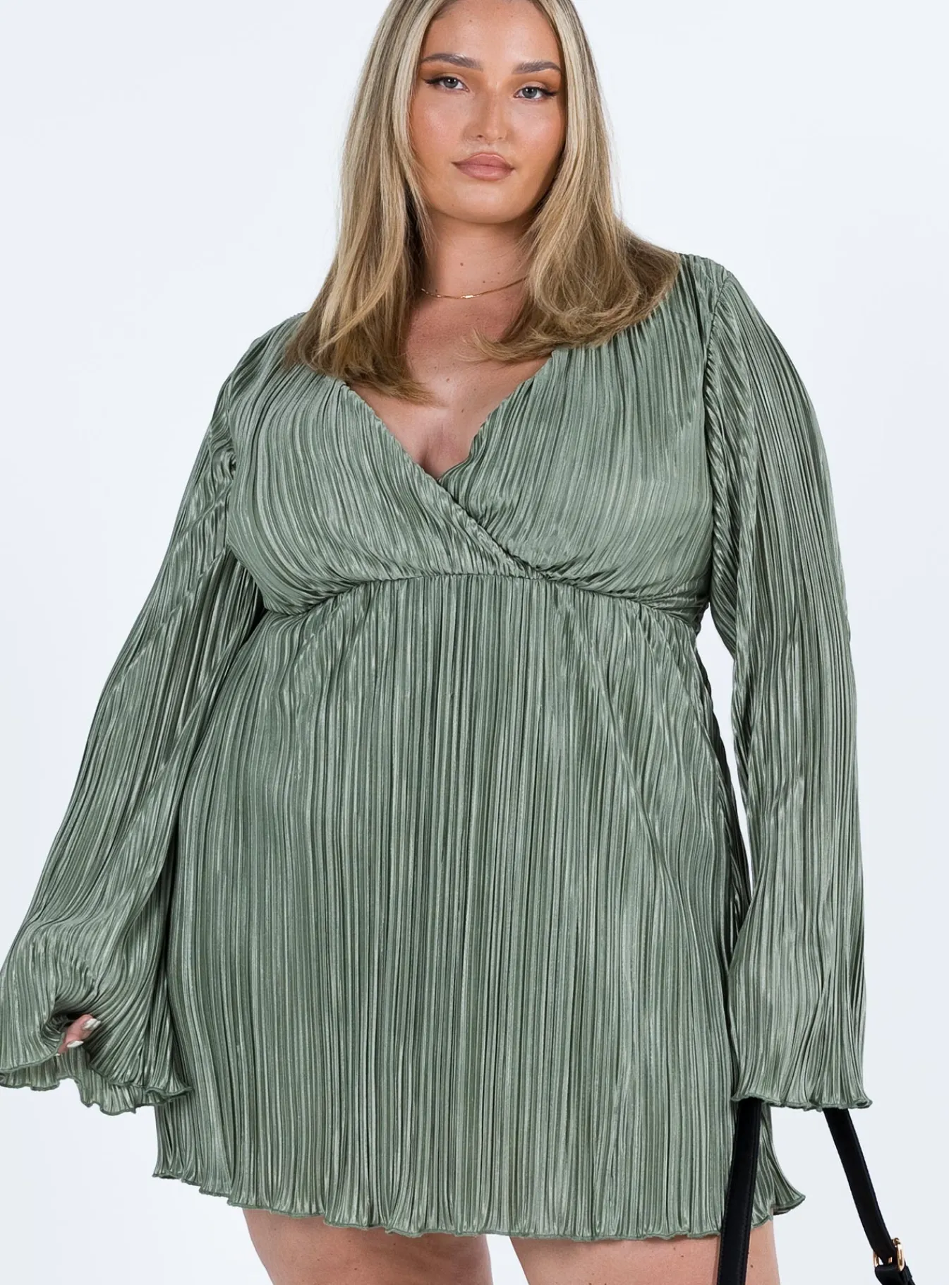 Princess Polly Cindie Mini Dresscurve Green Sale