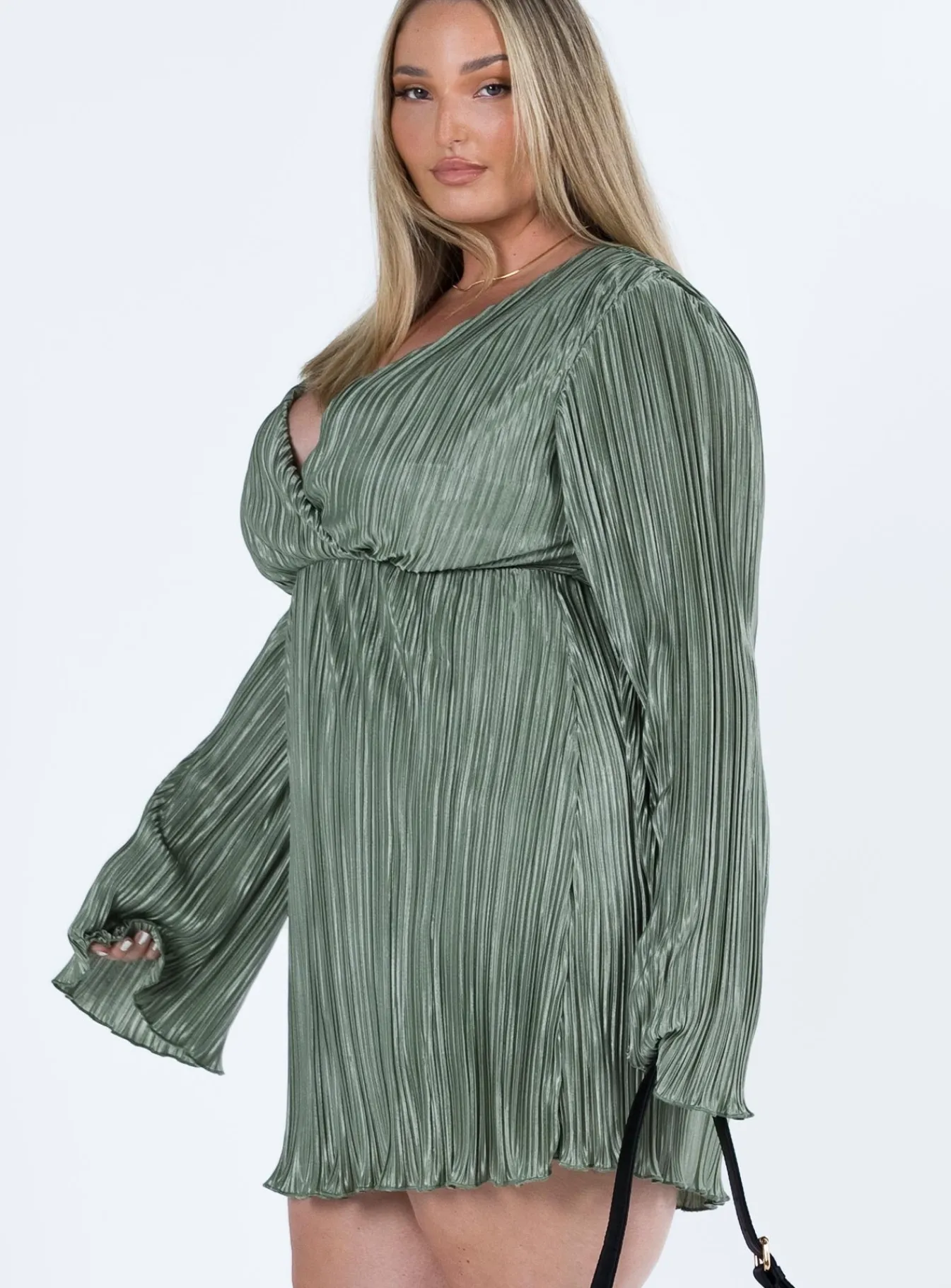 Princess Polly Cindie Mini Dresscurve Green Sale
