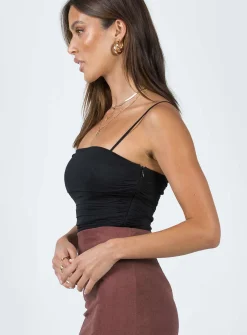 Princess Polly Cinzia Bodysuit  Black Discount