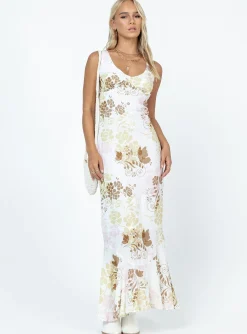 Princess Polly Cisco Maxi Dressmulti   White Cheap