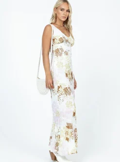 Princess Polly Cisco Maxi Dressmulti   White Cheap