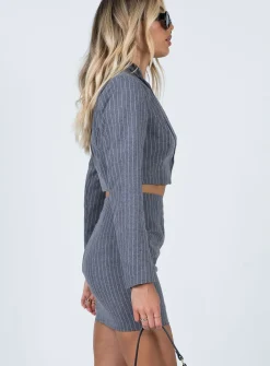 Princess Polly Claremont Mini Skirt Grey Hot