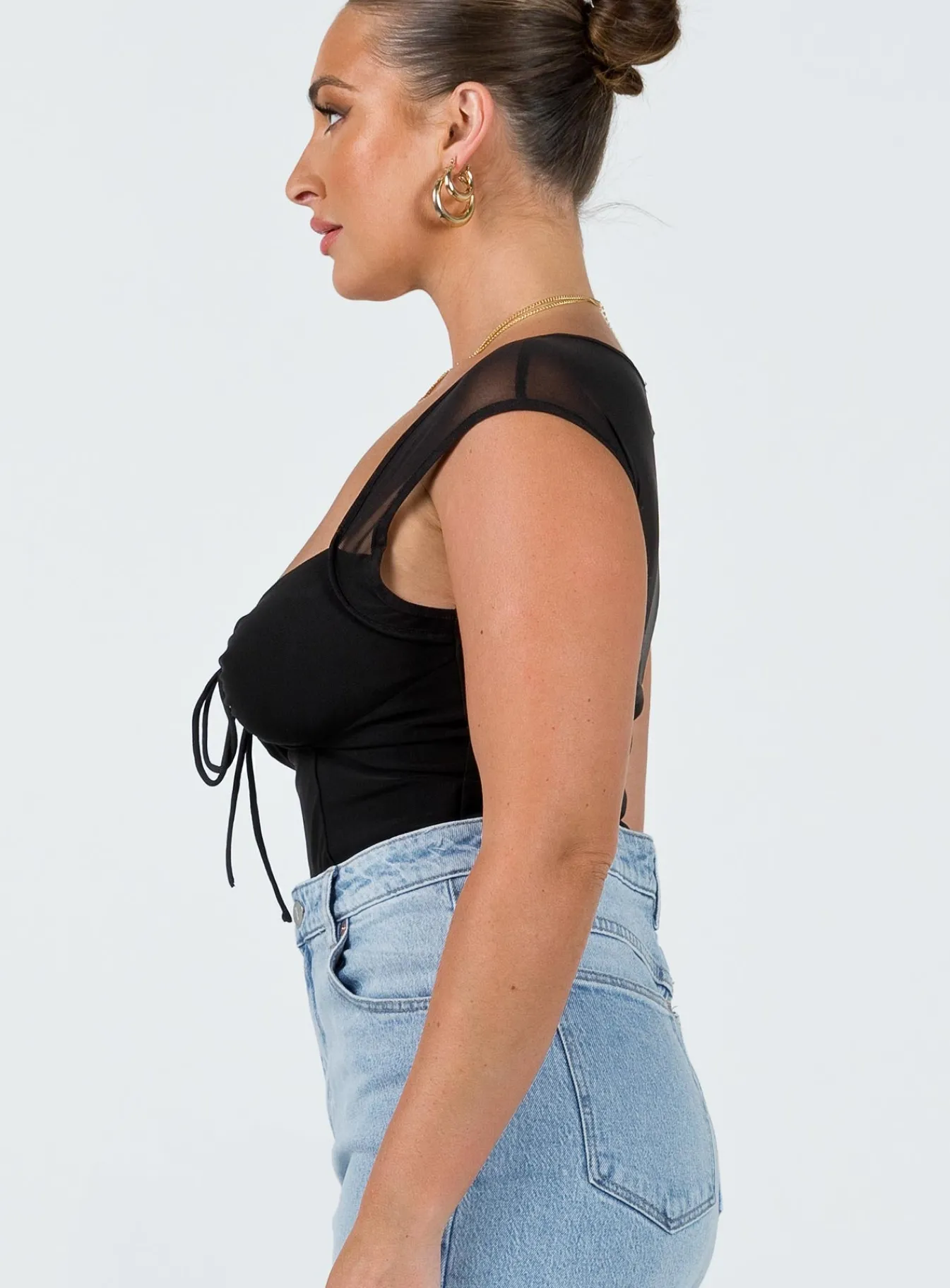 Princess Polly Clarendon Bodysuit Black Outlet