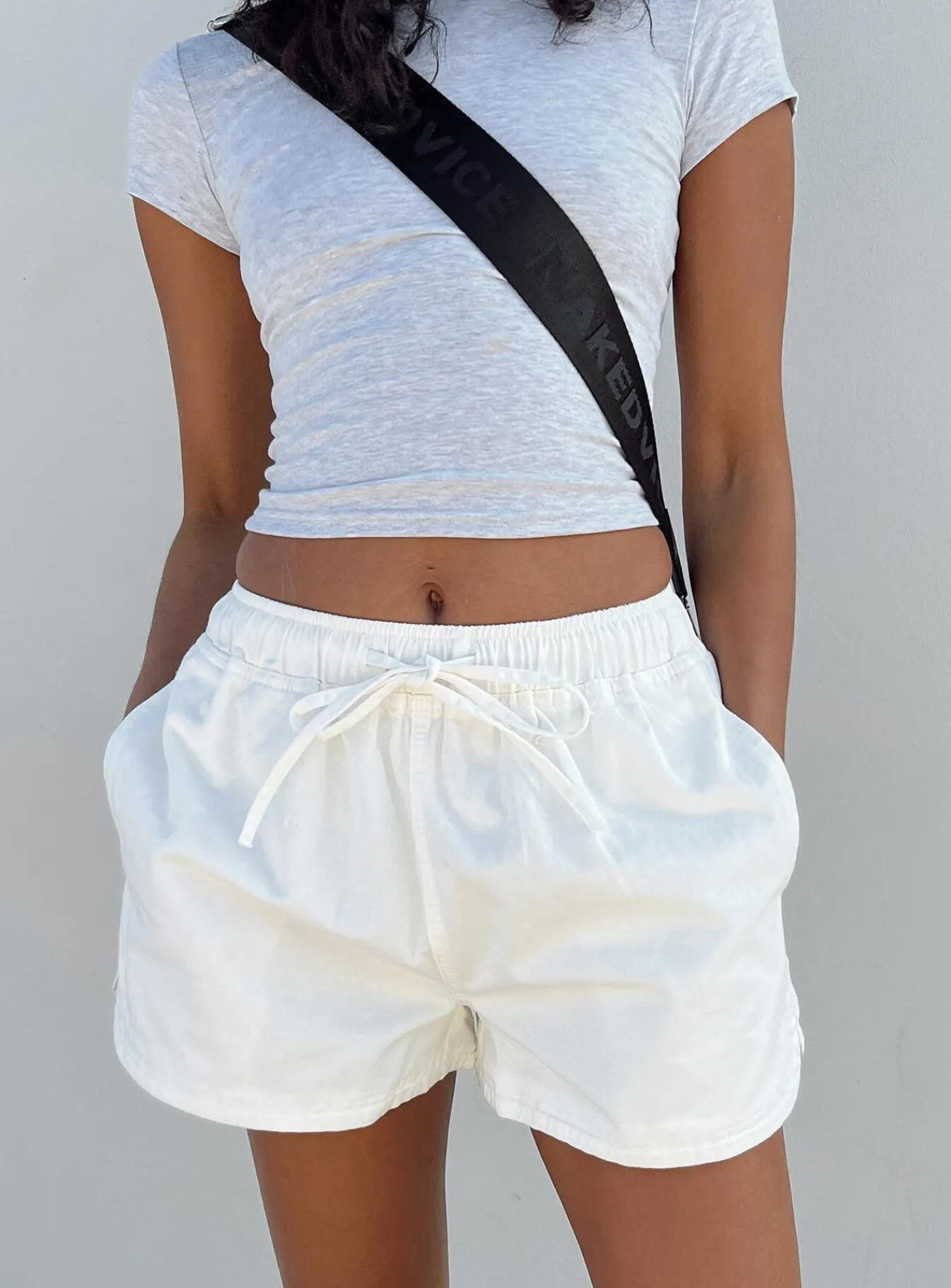 Princess Polly Clark Shorts White Best Sale