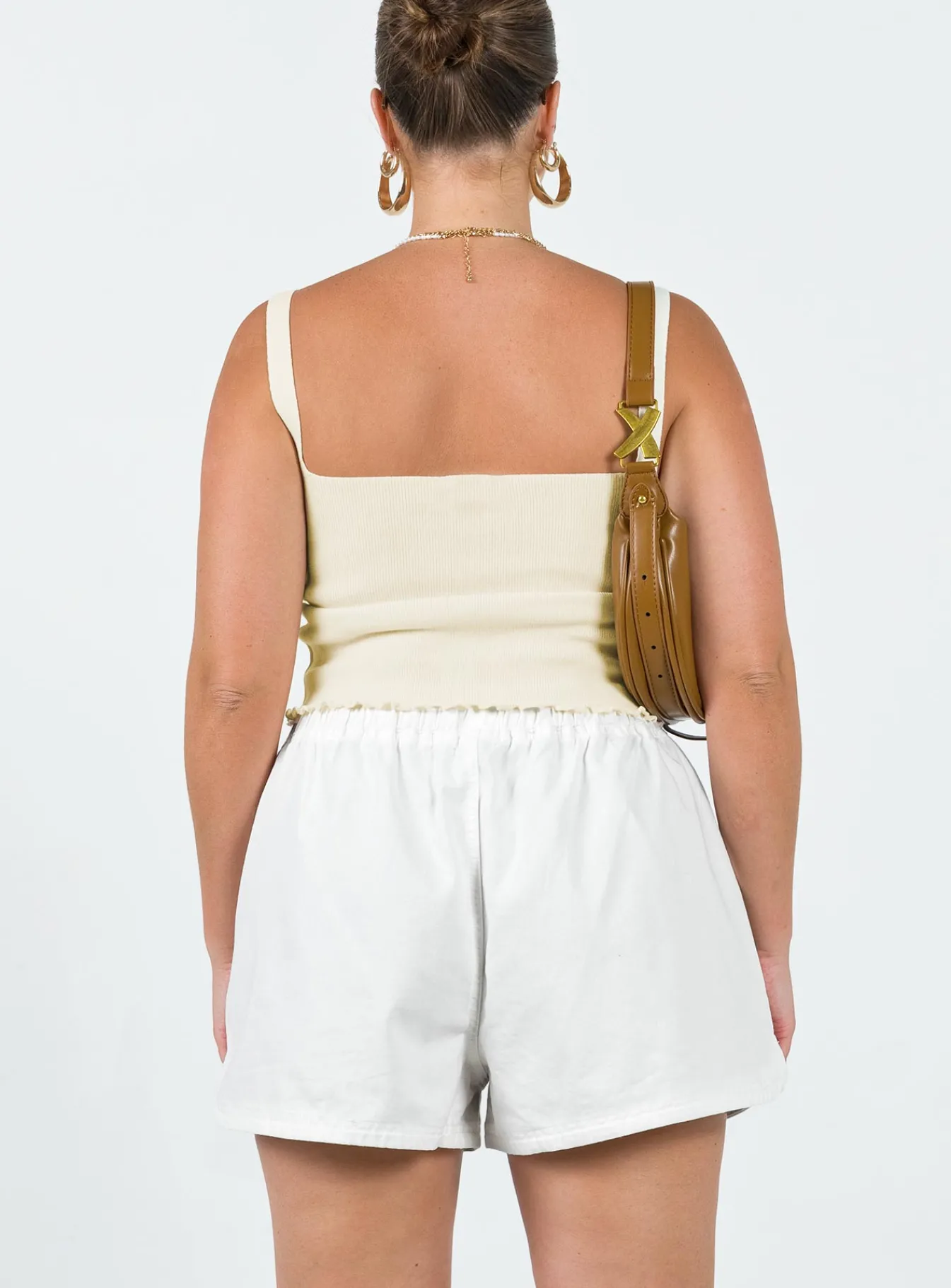 Princess Polly Clark Shorts White Best Sale