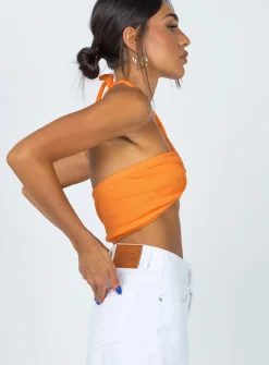 Princess Polly Clarke Top  Orange Online